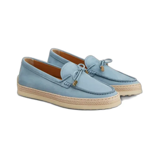 Braided-Trim Loafers
