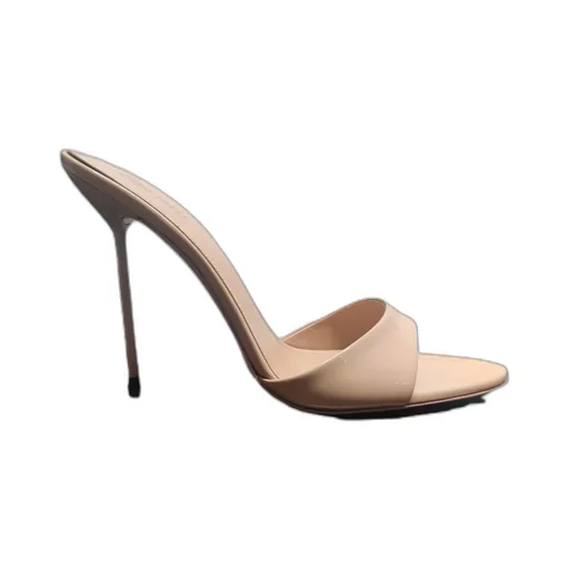 Round-Toed High-Heeled Sandals