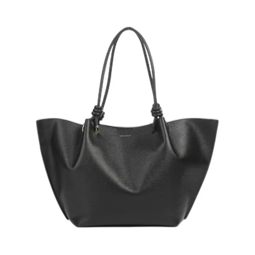 Finn Tote Bag Grained Leather Black