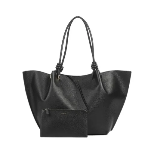 Finn Tote Bag Grained Leather Black