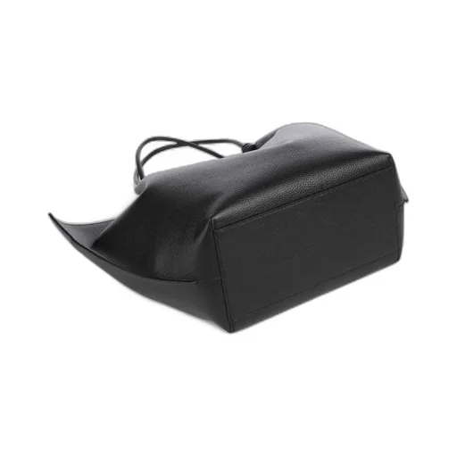 Finn Tote Bag Grained Leather Black