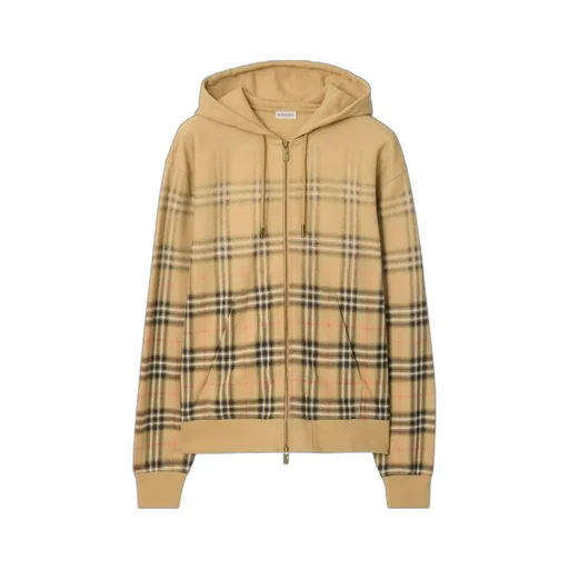Burberry Checked Zip-Up Jacket