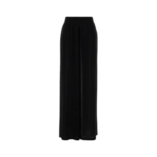 Elastic Waist Wide-Leg Pants