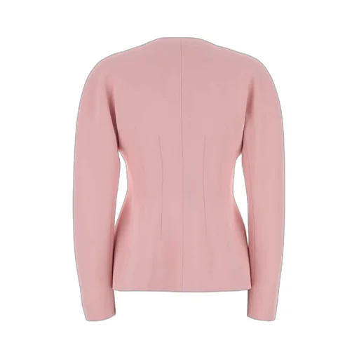 Jw Anderson Fitted Waist Crewneck Jacket