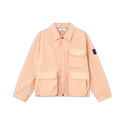 Stone Island Logo Patch Buttoned Overshirt