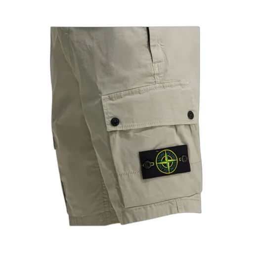 Stone Island Logo Patch Cargo Shorts