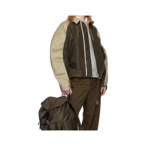 Sacai Twill Collared Zip-Up Blouson