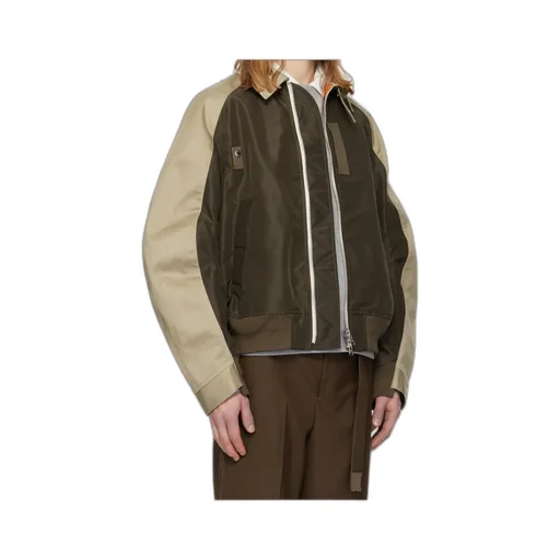 Sacai Twill Collared Zip-Up Blouson