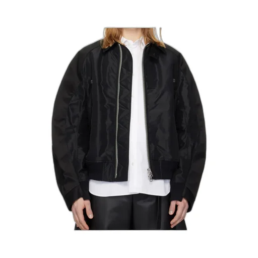 Sacai Twill Collared Zip-Up Blouson
