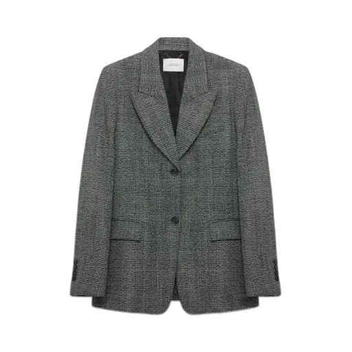 Glen Plaid Wool Blazer