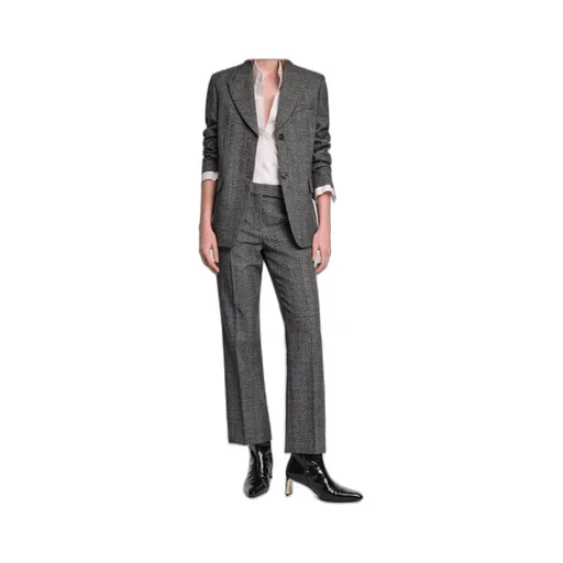 Glen Plaid Wool Blazer
