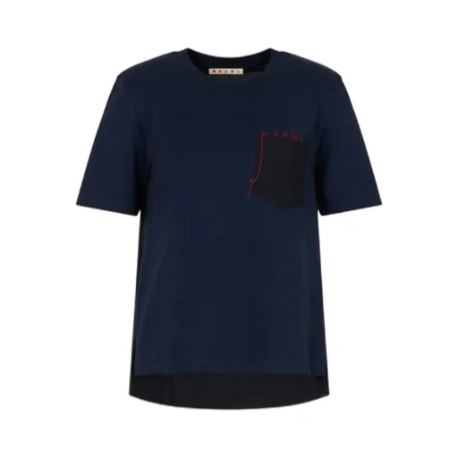 Marni Asymmetric Pocket Logo T-Shirt