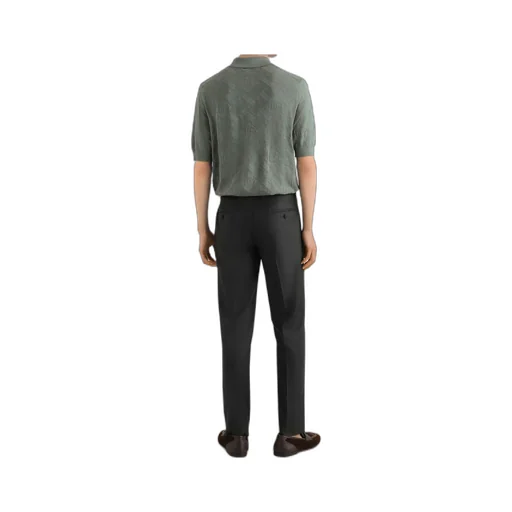 Dolce & Gabbana Micro-Dot Stitch Short-Sleeved Polo Shirt
