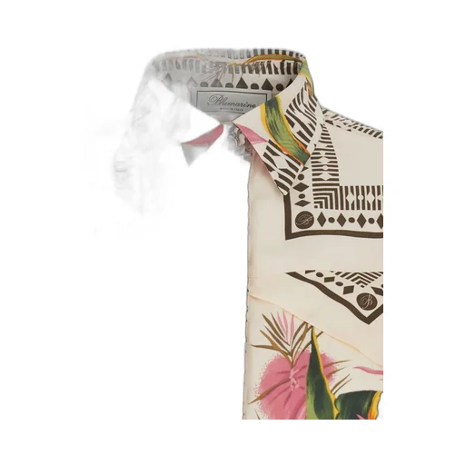 Blumarine Floral Printed Long Sleeved Shirt