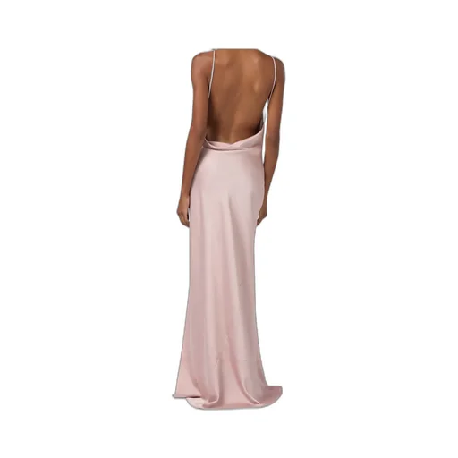 Vera Cowl-Neck Side-Slit Maxi Dress