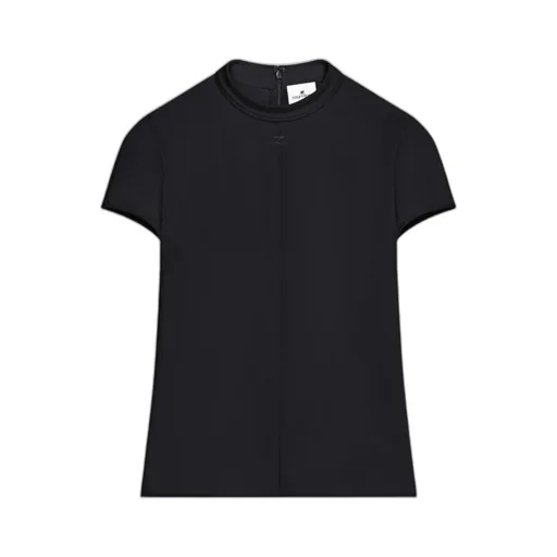 CourrÈGes Heritage Logo-Embroidered Top
