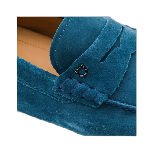 Ferragamo Almond Toe Slip-On Loafers