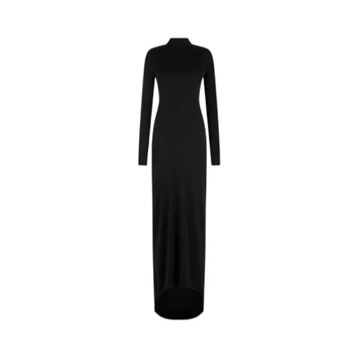 Tom Ford Long-Sleeved Open-Back Train Gown