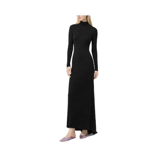 Tom Ford Long-Sleeved Open-Back Train Gown