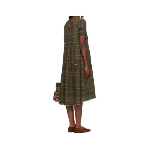 Plaid Midi Dress