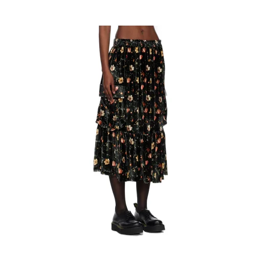 Printed Midi Skirt