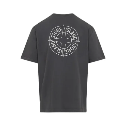 Stone Island Logo Printed Crewneck T-Shirt