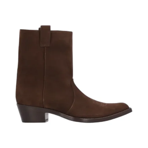 Khaite Clive Pointed-Toe Ankle Boots