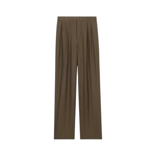 Button-Fastening Trousers