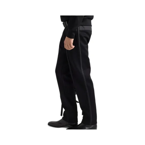 Cotton Fleece Pants With Re-Nylon Details
