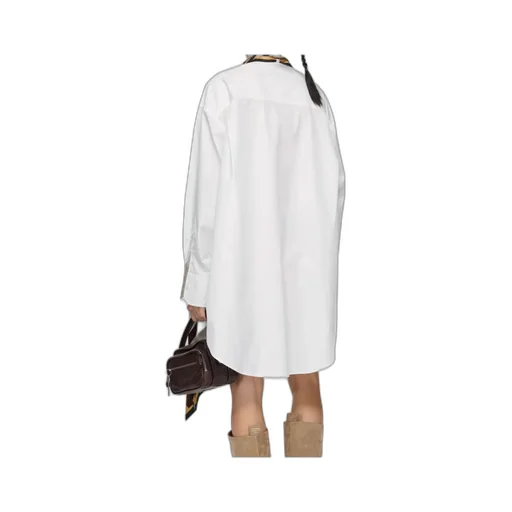 Faux Two-Piece Shirt Dress