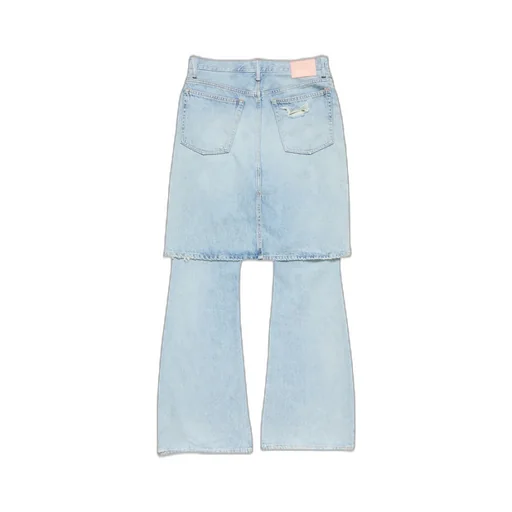 Acne Studios Logo Patch Distressed Panelled Jeans