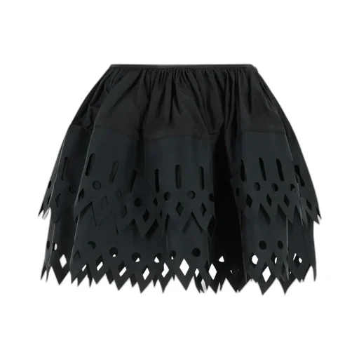 Blumarine Elasticated Waist Layered Mini Skirt