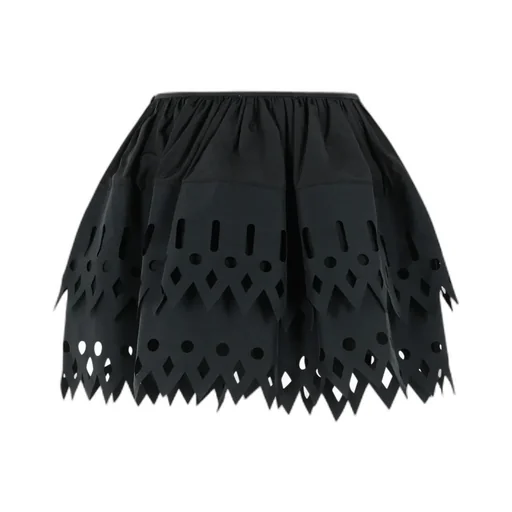 Blumarine Elasticated Waist Layered Mini Skirt