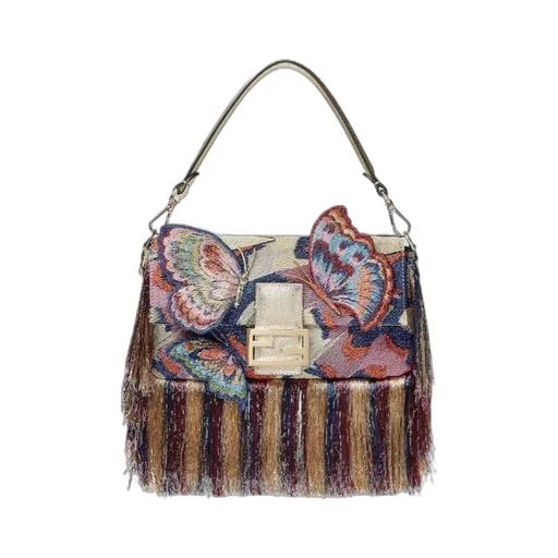 Baguette® Bag With Multicolour Lamé Night Butterfly Embroidery