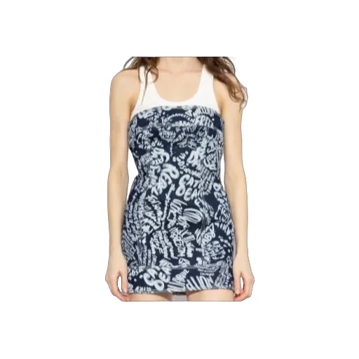 Dsquared2 Denim Off-Shoulder Dress
