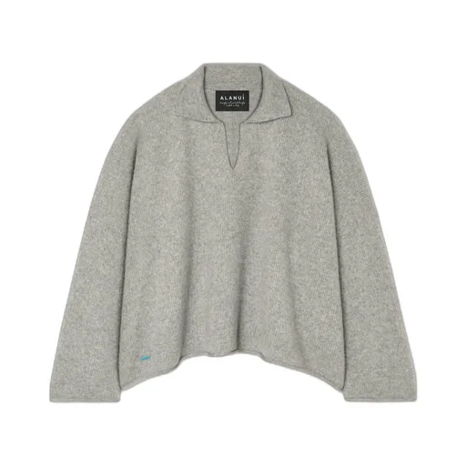 Ribbed Polo Neck Top