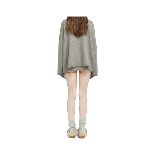 Ribbed Polo Neck Top