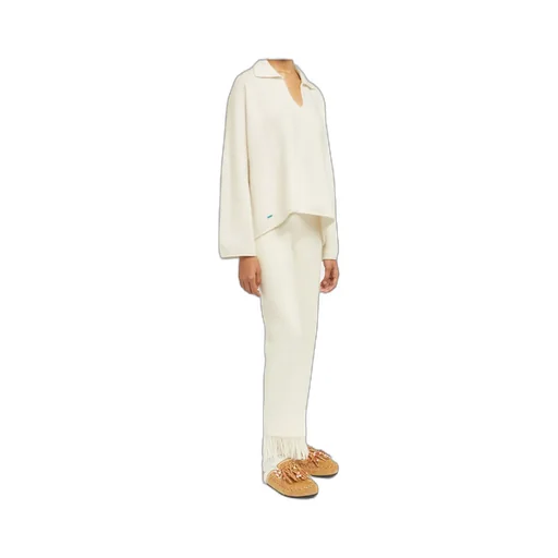 Finest Polo-Collar Ribbed Sweater