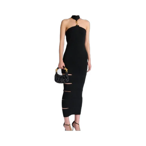 Balmain Embellished Long Sleeveless Dress