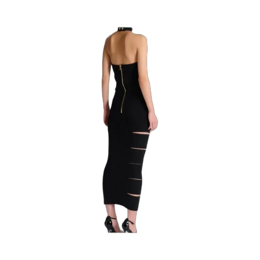 Balmain Embellished Long Sleeveless Dress