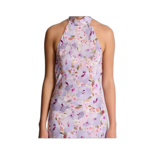Balmain Printed Poppy Flower Dress