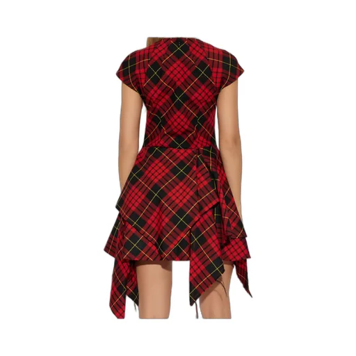 Alexander Mcqueen Macqueen Tartan Mini Dress