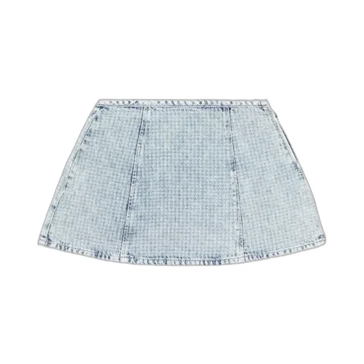 De-Sweny-S Houndstooth-Pattern Short Skirt
