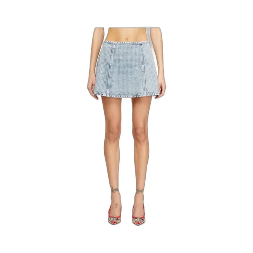 De-Sweny-S Houndstooth-Pattern Short Skirt