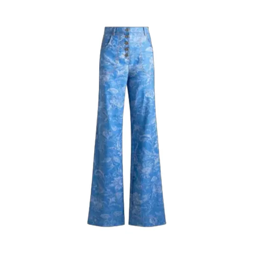 Etro Paisley Motif High Waist Jeans