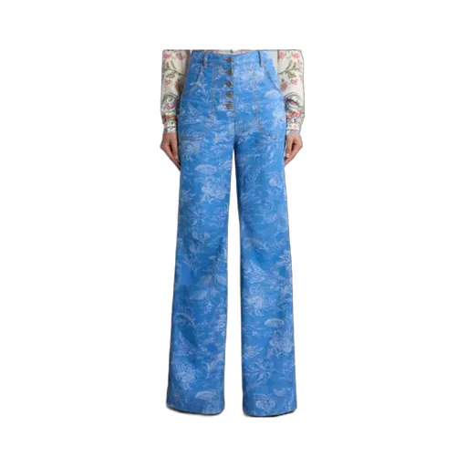 Etro Paisley Motif High Waist Jeans