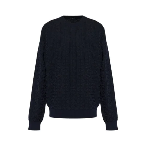 Balmain Monogrammed Knit Sweater