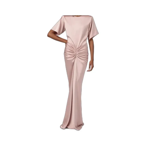 The Andamane Iris Draped Long Dress