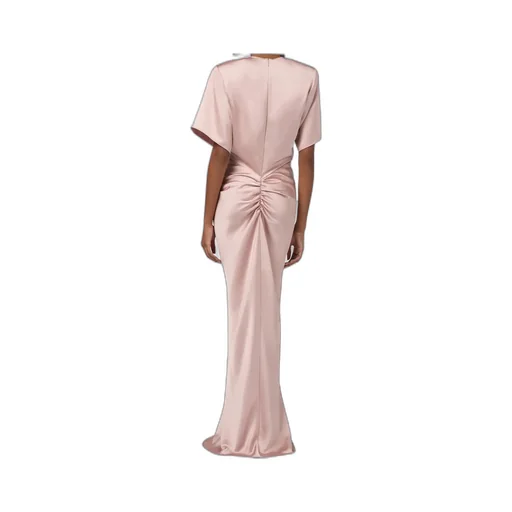 The Andamane Iris Draped Long Dress