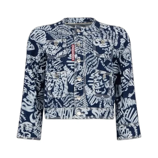 Dsquared2 Pattern-Printed Denim Jacket